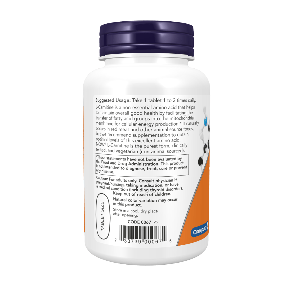 Now L-Carnitine 1000mg (50 tabs)