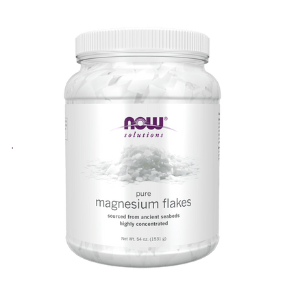 Now Pure Magnesium Flakes 54 Oz.