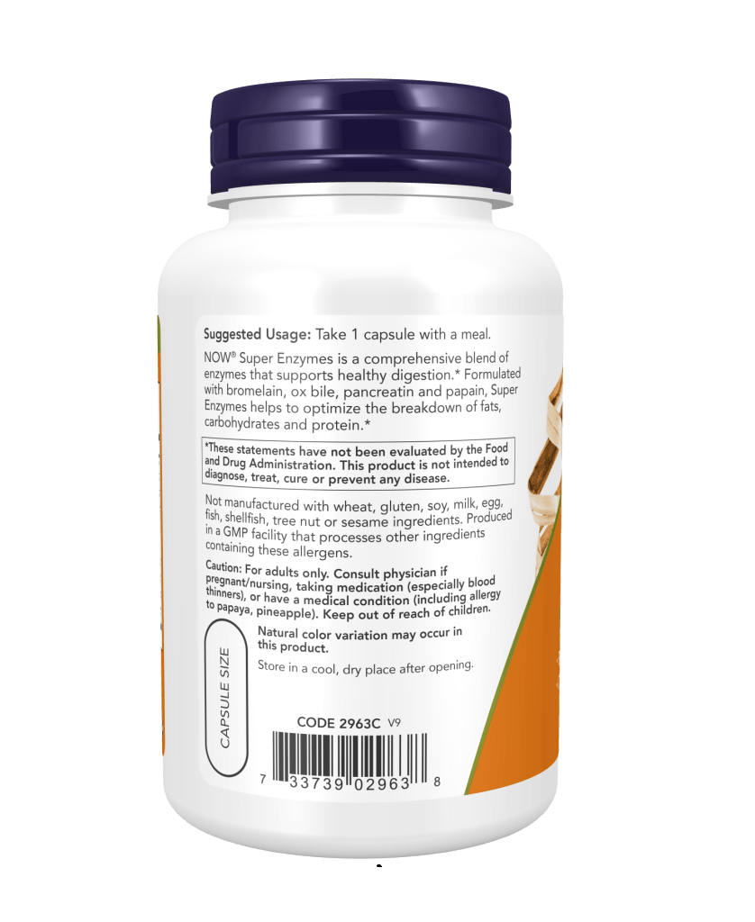Now Super Enzymes Capsules (90 Caps)