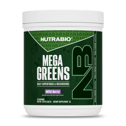 Nutrabio Mega Greens Daily Superfood & Mushrooms