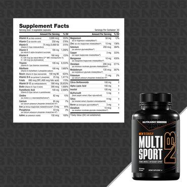 Nutrabio Multi Sport Vitamin, Mineral & Antioxidant Support