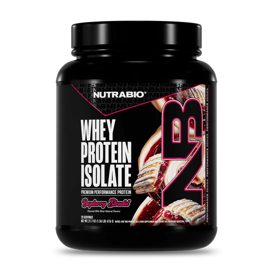 Nutrabio Whey Protein Isolate Powder 20 Servings