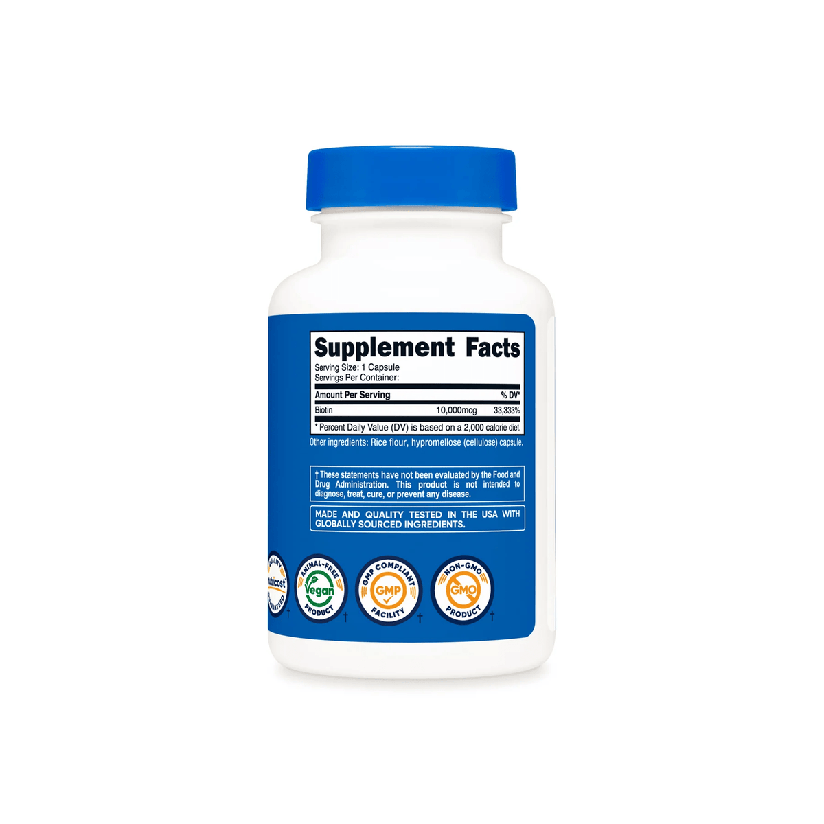 Nutricost Biotin 10000Mcg -30 Capsules