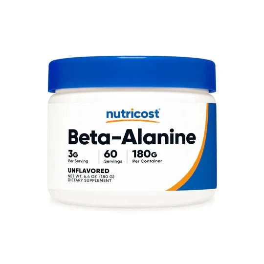 Nutricost Pure Beta Alanine Powder, 3g Per Scoop, Non-GMO & 3rd Party Tested