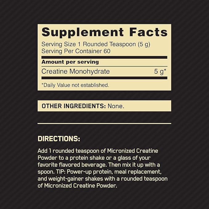 Optimum Nutrition Micronized Creatine Powder