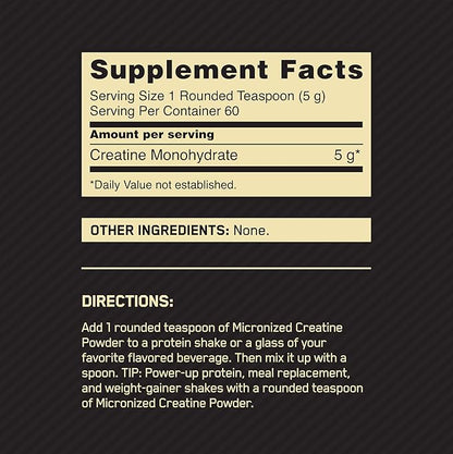 Optimum Nutrition Micronized Creatine Powder
