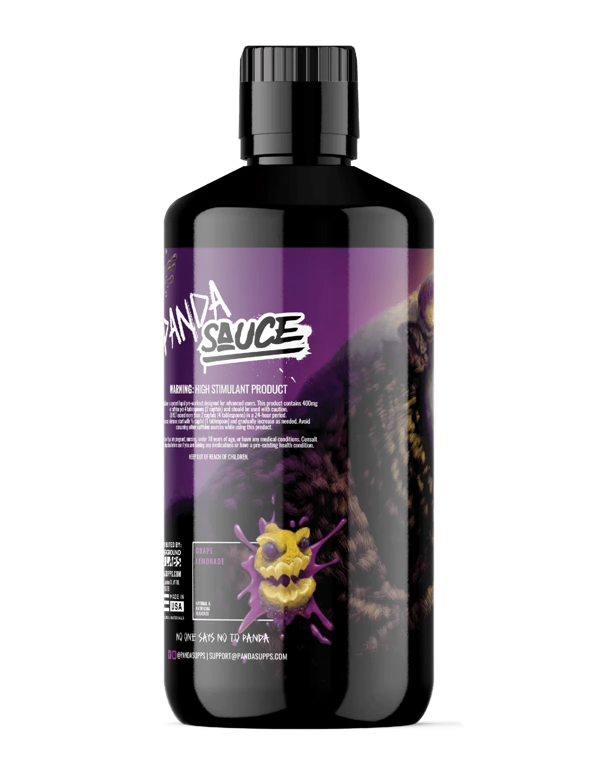 Panda Supps X Pump Sauce Collaboration Liquid Pre Workout - PANDA SAUCE
