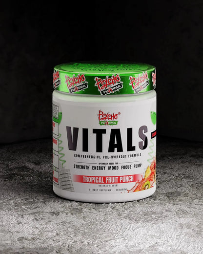 Psycho Pharma VITALS Pre-Workout | Energy, Pump & Focus