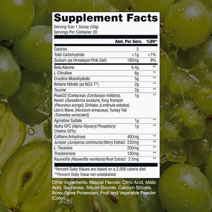 RAW Nutrition CBUM Thuper Thavage Pre-Workout – 400mg Caffeine