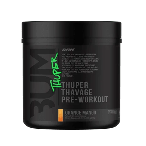 RAW Nutrition CBUM Thuper Thavage Pre-Workout – 400mg Caffeine
