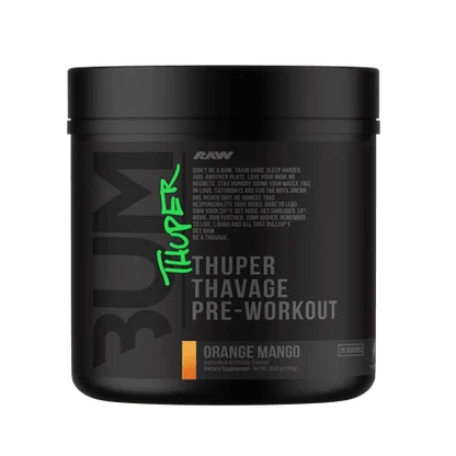 RAW Nutrition CBUM Thuper Thavage Pre-Workout – 400mg Caffeine