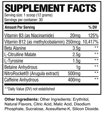 Raw Nutrition Pre Extreme 30 Servings