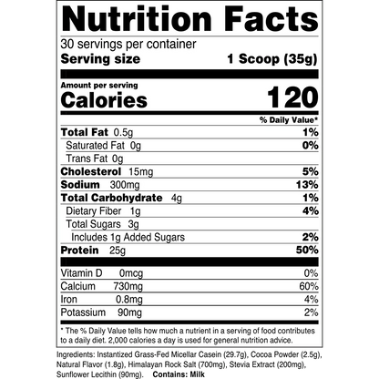 Transparent Labs CASEIN PROTEIN 100% GRASS-FED