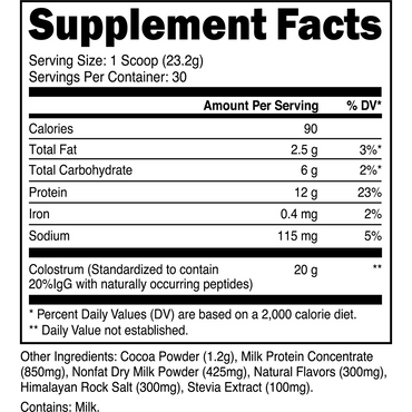 Transparent Labs Grass-Fed Colostrum