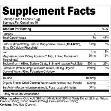 Transparent Labs Hydrate Electrolyte Formula