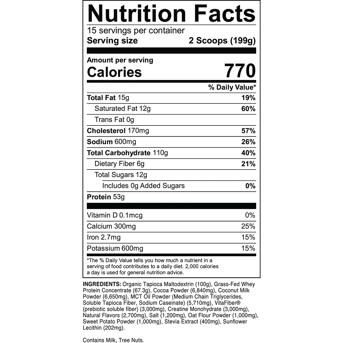 Transparent Labs Mass Gainer 6.18 Lbs