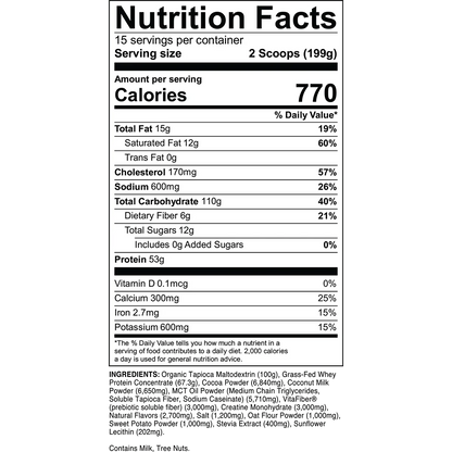 Transparent Labs Mass Gainer 6.18 Lbs