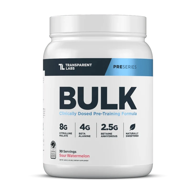 Transparent labs Bulk Pre-Workout -30 Servings