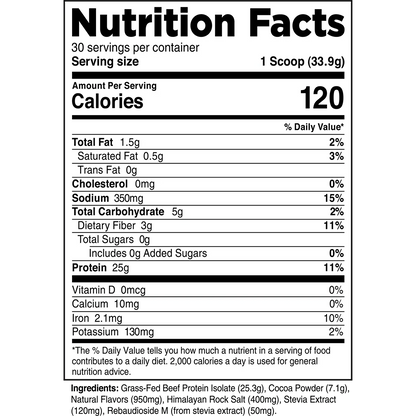 Transparent Labs Grass-Fed Beef Protein Isolate