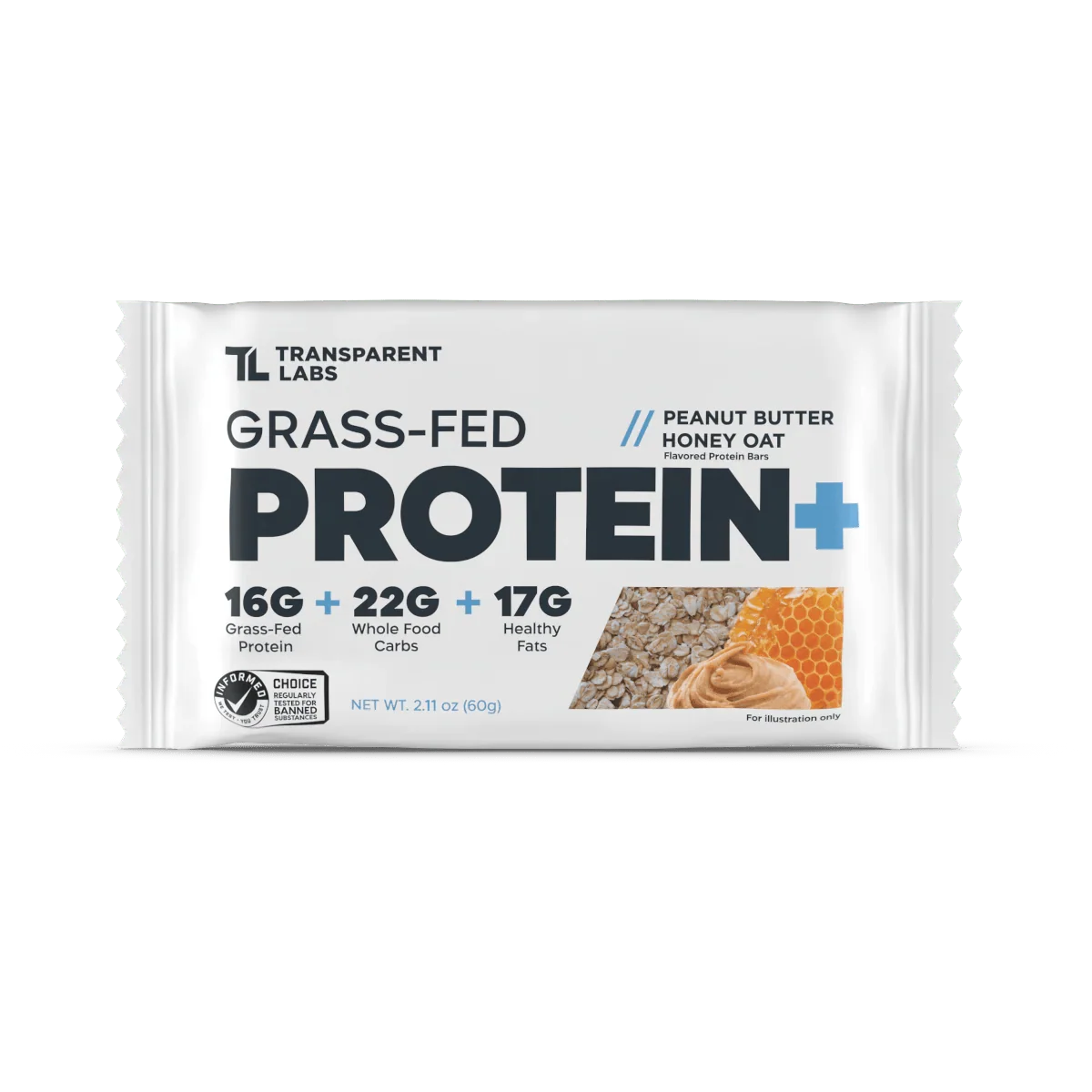 Transparent labs Grass-Fed Protein+ Bar
