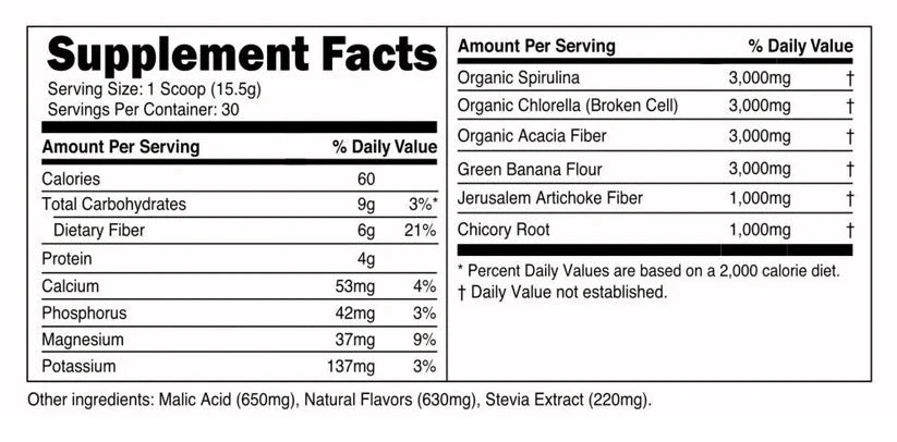 Transparent Labs Prebiotic Greens