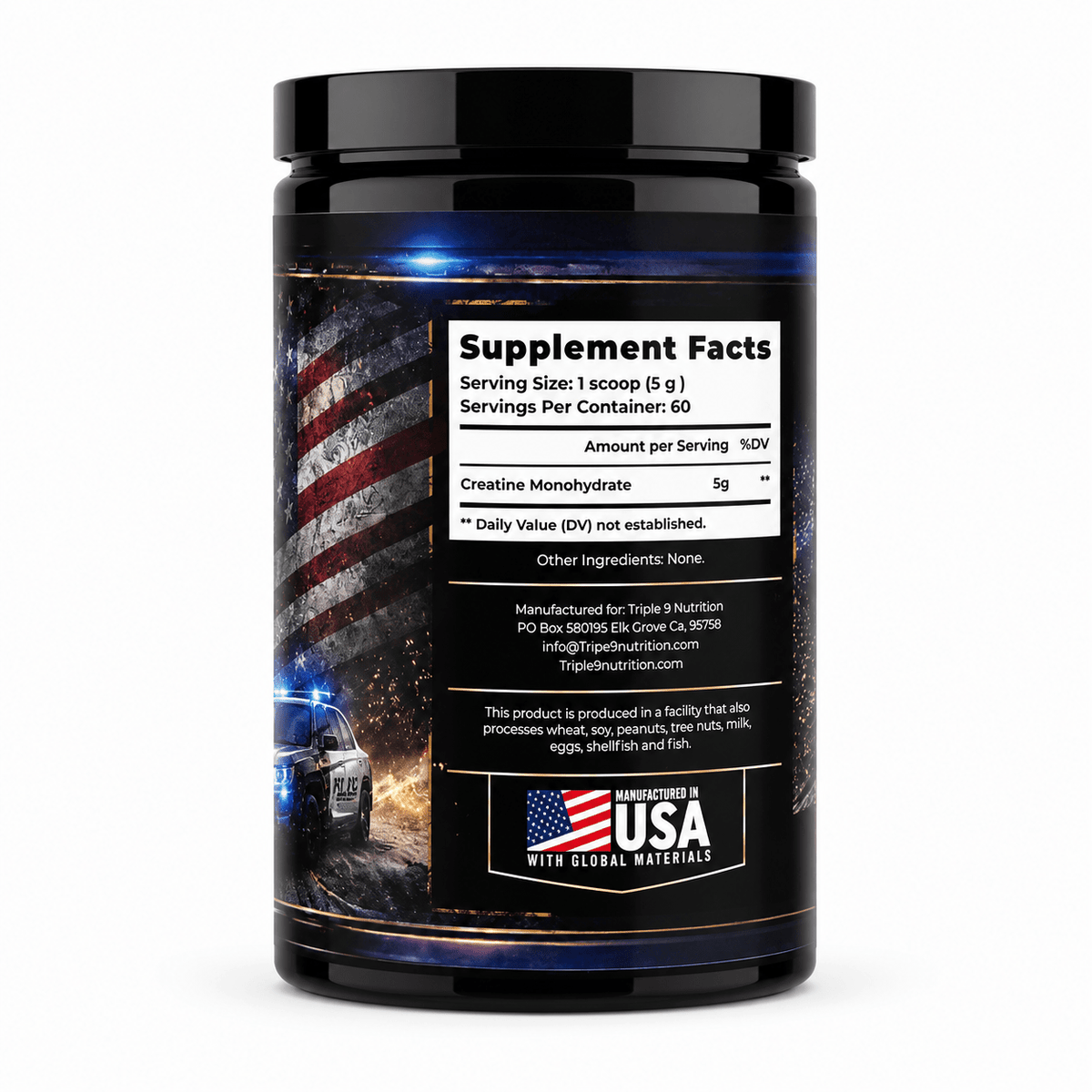 Triple 9 Nutrition  Creatine Monohydrate 60 Servings