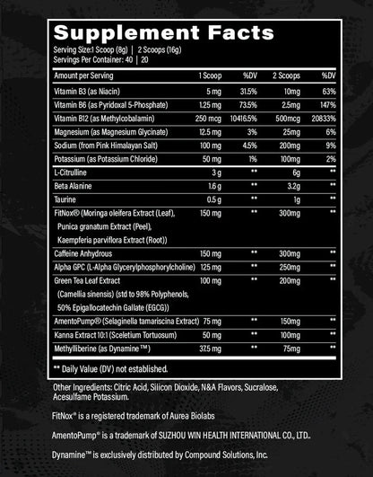 Triple 9 Tactical Grade Pre Workout