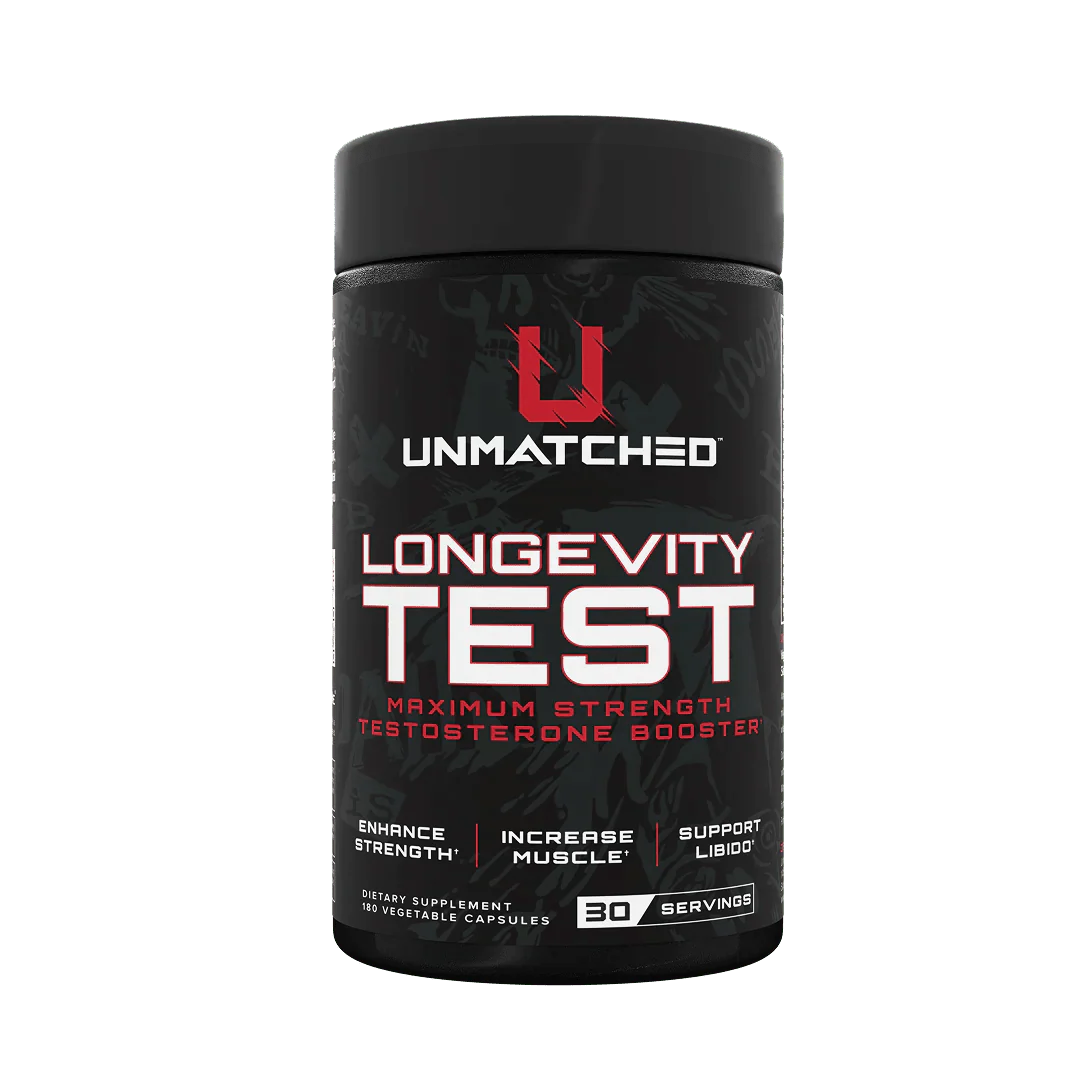 Unmatched Longevity Test Maximum Strength 180 Caps