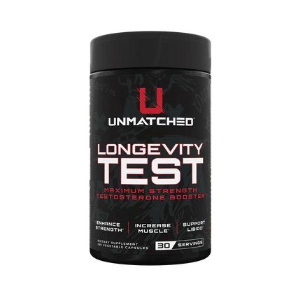 Unmatched Longevity Test Maximum Strength 180 Caps