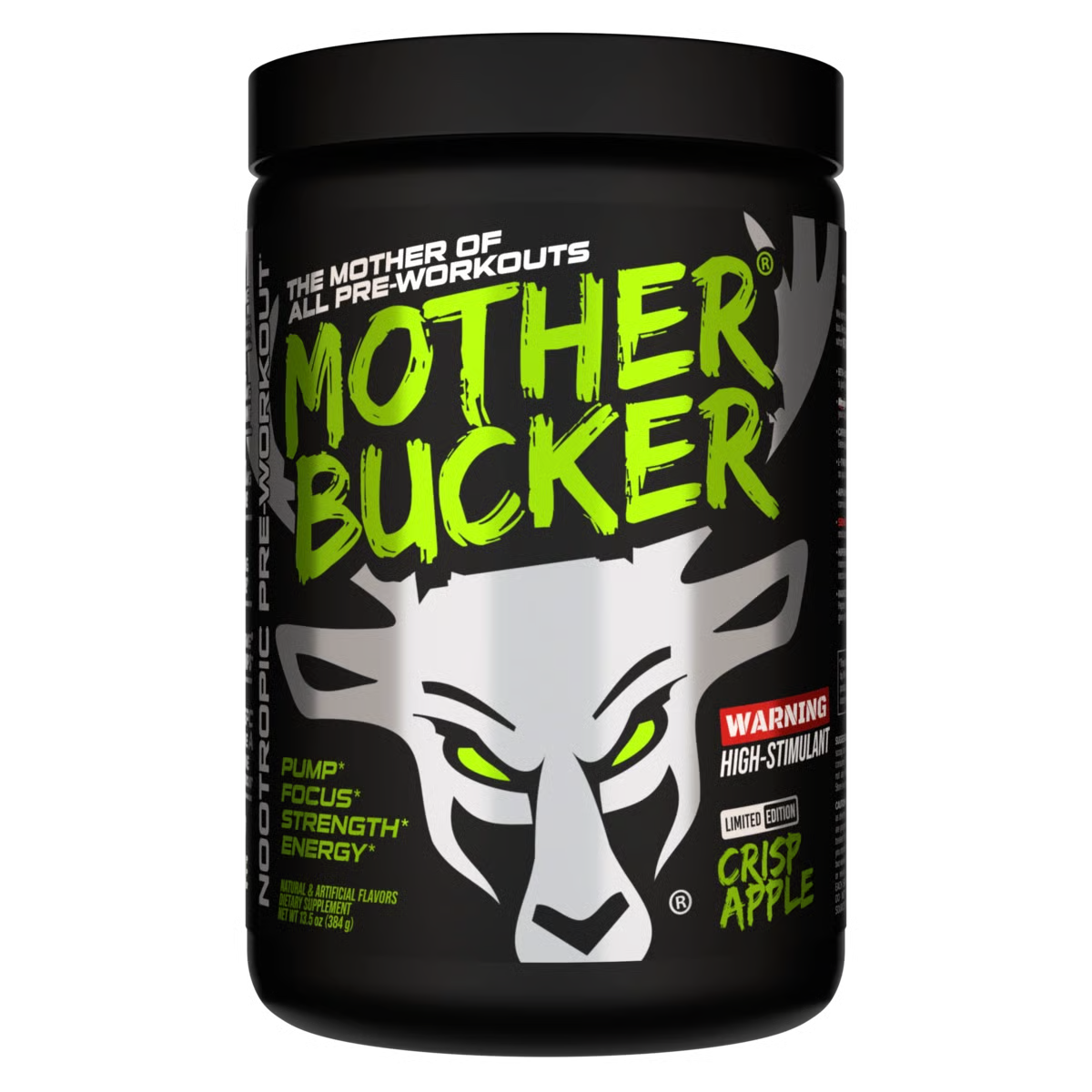 Bucked Up Mother Bucker Pre-Workout | 400mg Caffeine for Extreme Energy, Focus & Pumps