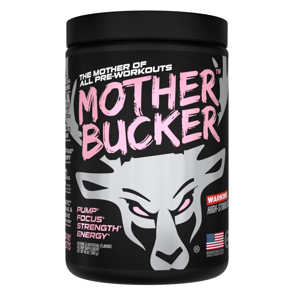Bucked Up Mother Bucker Pre-Workout | 400mg Caffeine for Extreme Energy, Focus & Pumps