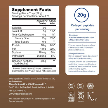 Vital Proteins Collagen Peptides Powder Supplement