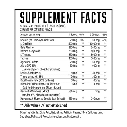 Huge Supplements Wrecked Pre-Workout