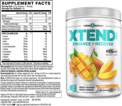 XTEND EAA Essential Amino Acids Powder 40 Servings